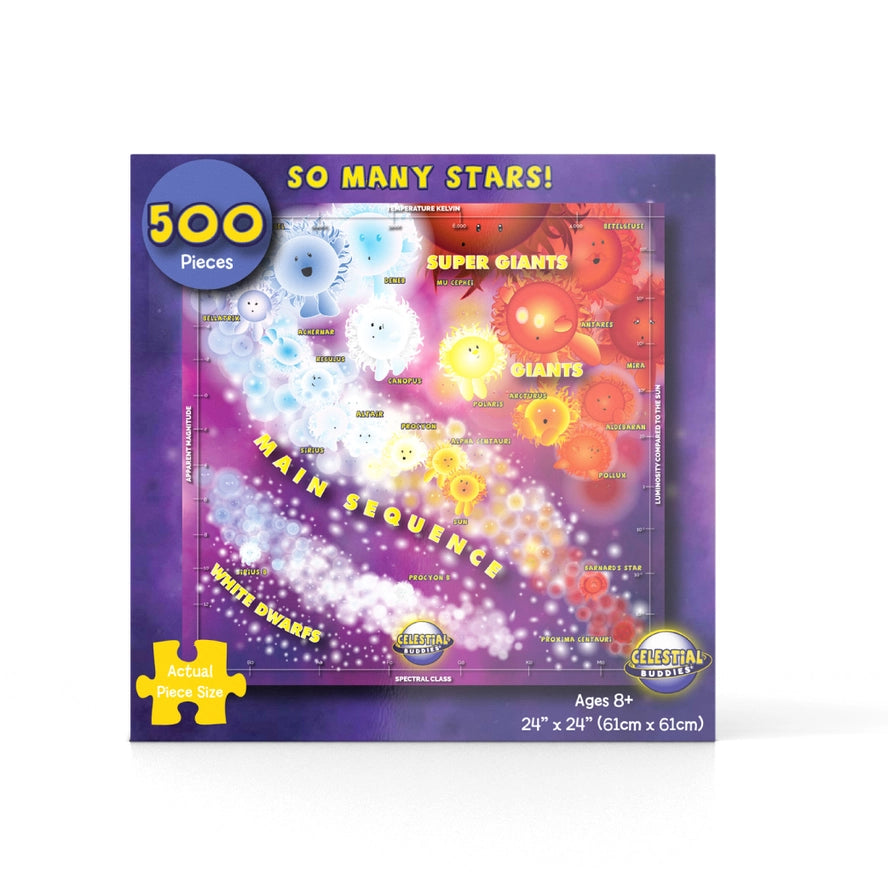 500 Piece Celestial Buddies: So Many Stars! Puzzle | Lowell 500 Piece Celestial Buddies: So Many Stars! Puzzle | Lowell