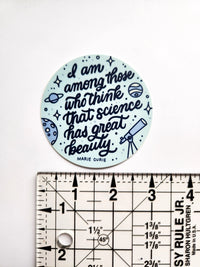 Science Has Great Beauty Sticker