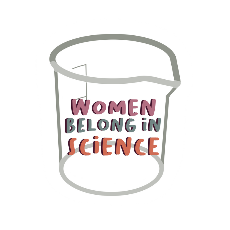 Women Belong in Science Sticker