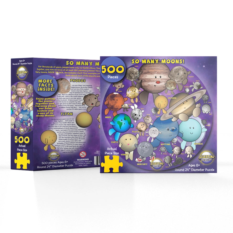 500 Piece Celestial Buddies: So Many Moons! Puzzle