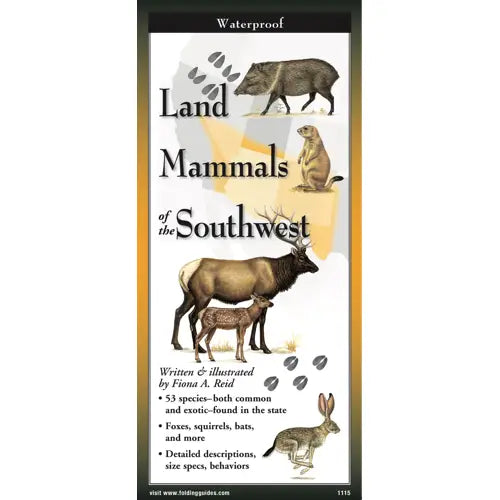 Land Mammals of the Southwest Folded Guide