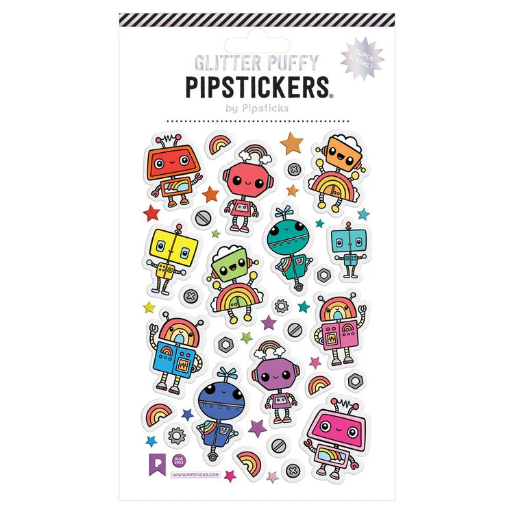 Puffy Radiant Robots Sticker Set