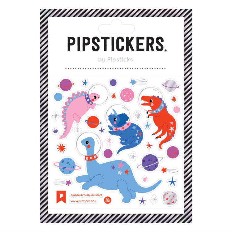 Dinosaur Through Space Sticker Set