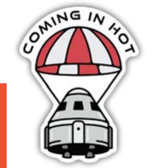 Coming In Hot Space Capsule Sticker