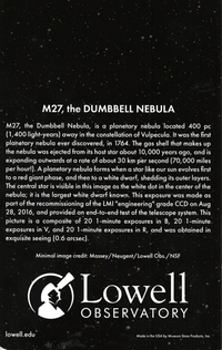 Dumbbell Nebula Mini Notebook