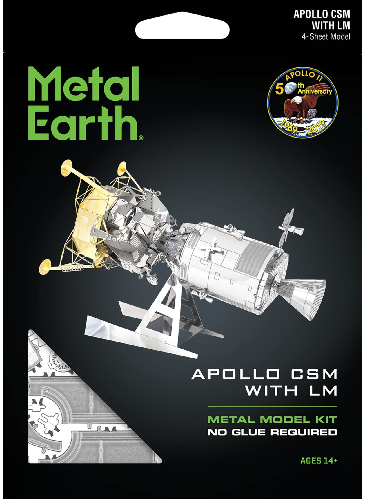 Metal Earth - Apollo CSM Lunar Module 3D Model Kit | Lowell
