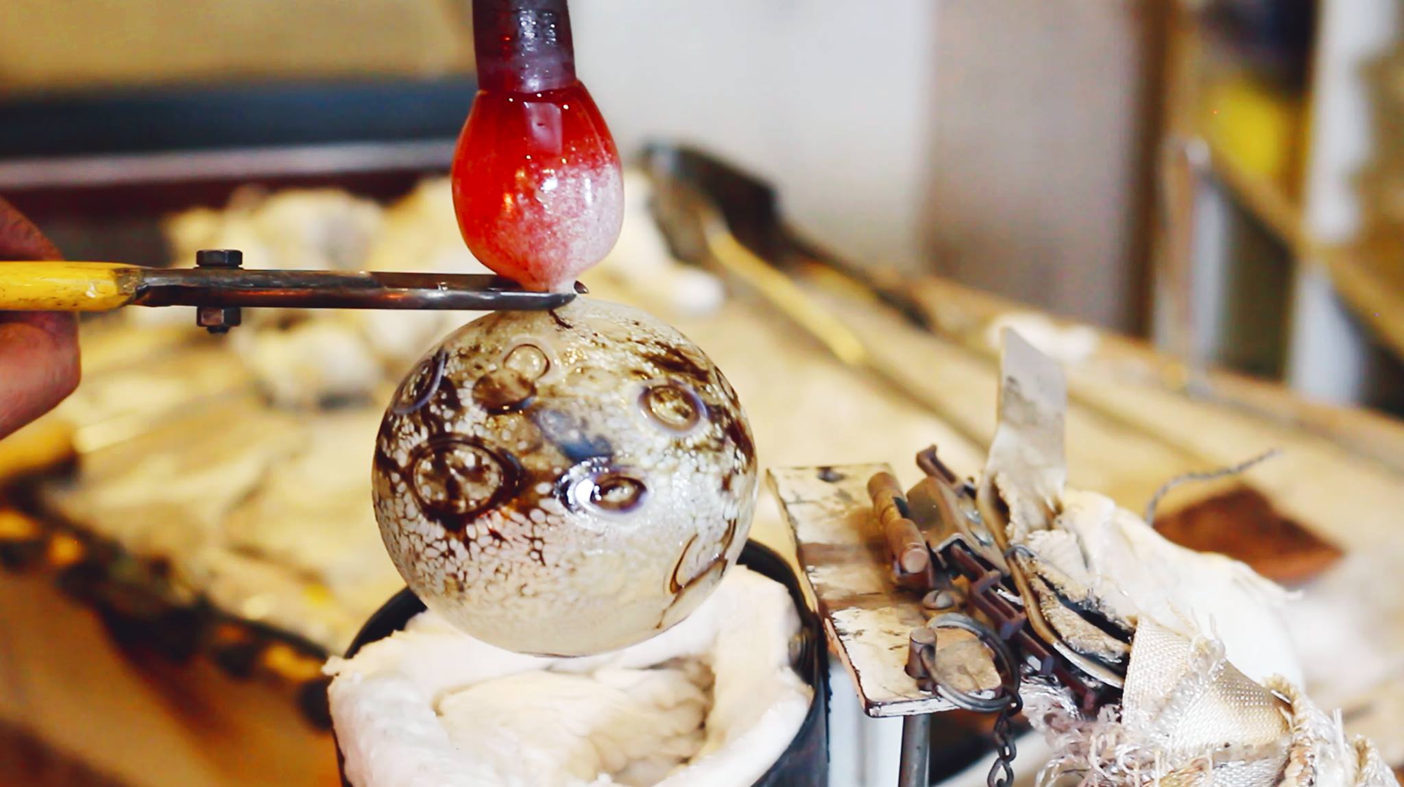 Lowell Observatory Moon Glass Ornament