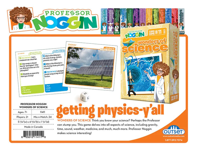 Professor Noggin's Wonders of Science Card Game