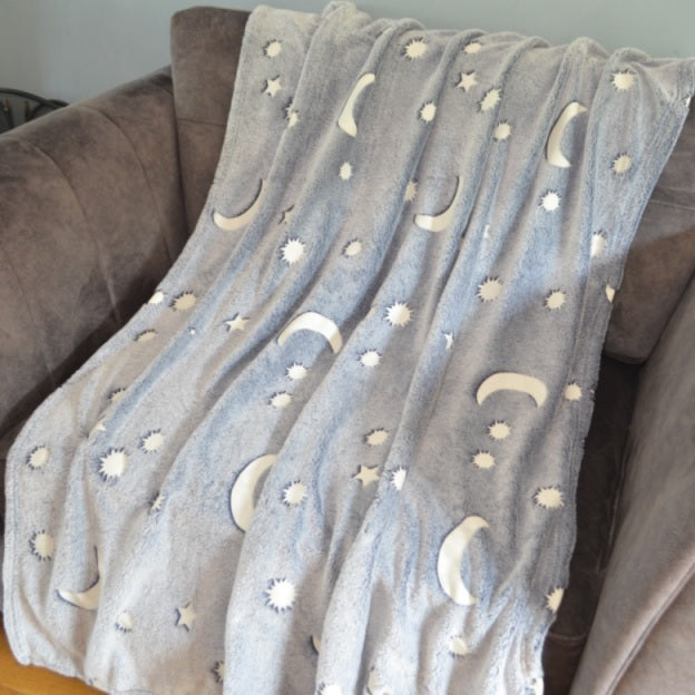 Galaxy Glow in the Dark Blanket