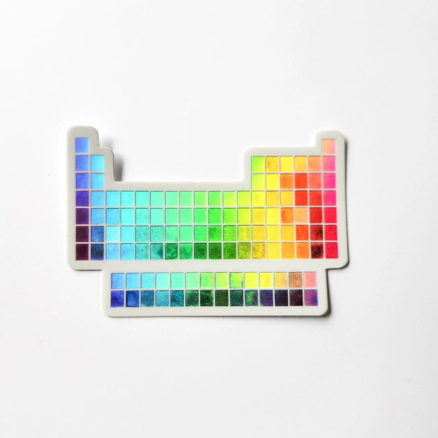 Periodic Table Holographic Sticker