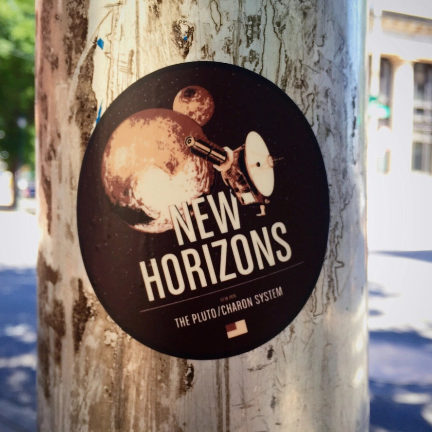 Historic Spacecraft New Horizons Round Sticker