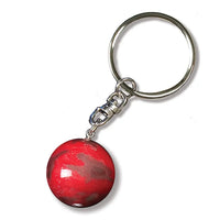Marble Planet Keychain