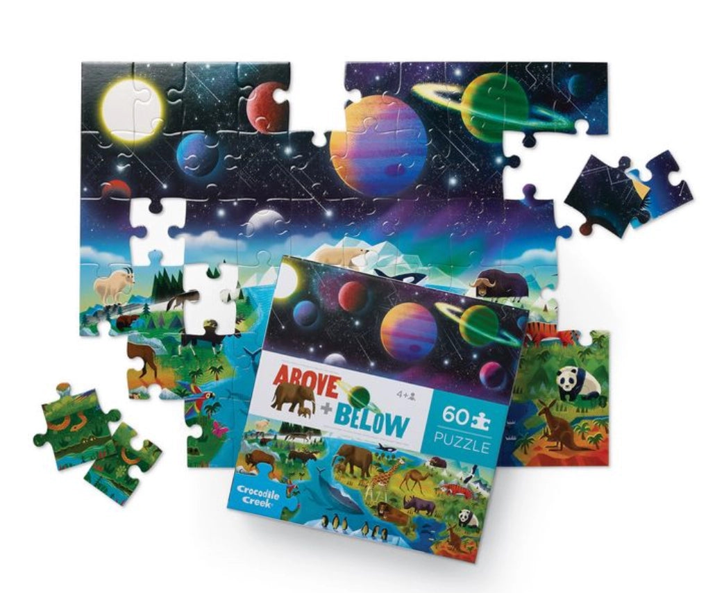 48 Piece Above + Below Earth and Space Puzzle