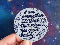 Science Has Great Beauty Sticker