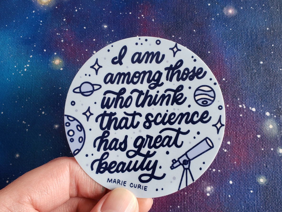Science Has Great Beauty Sticker