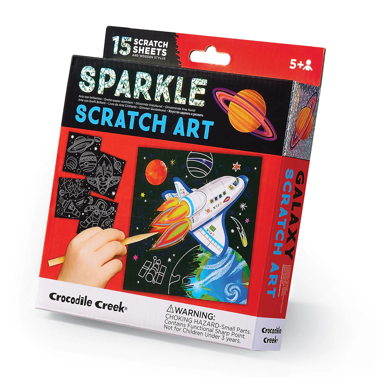 Galaxy Sparkle Scratch Art