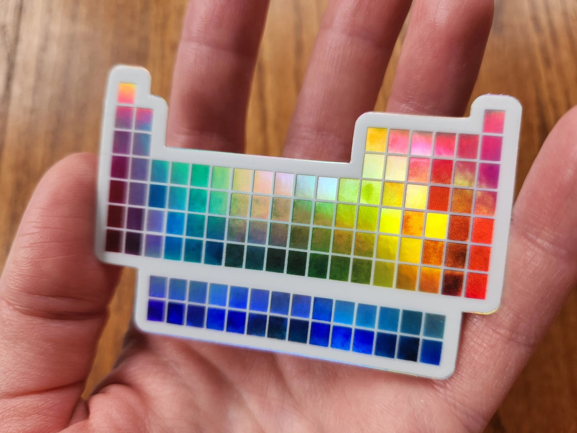 Periodic Table Holographic Sticker