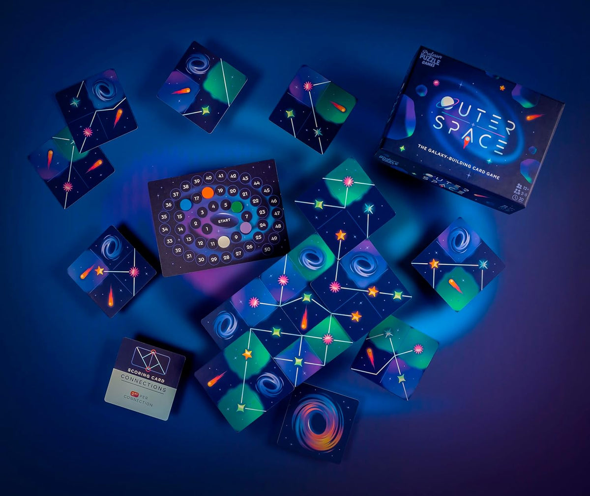 Outer Space Galaxy-Building Card Game