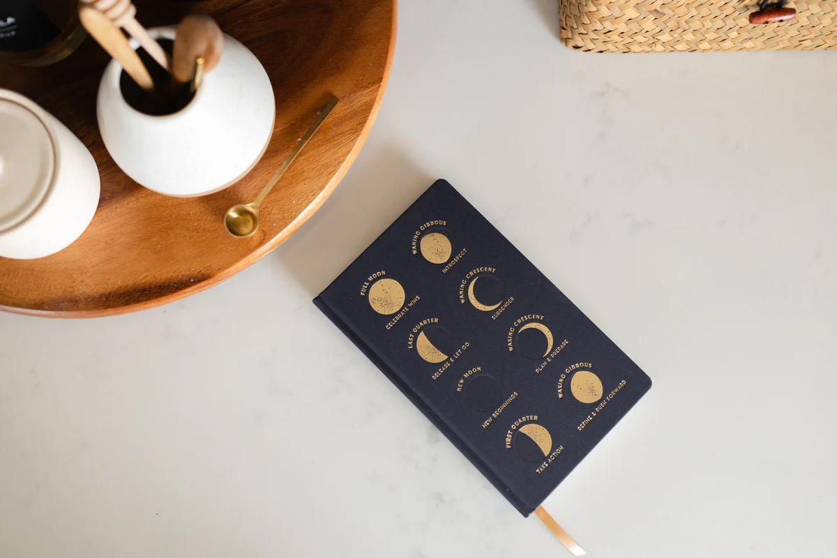 Moon Phases Cloth Journal