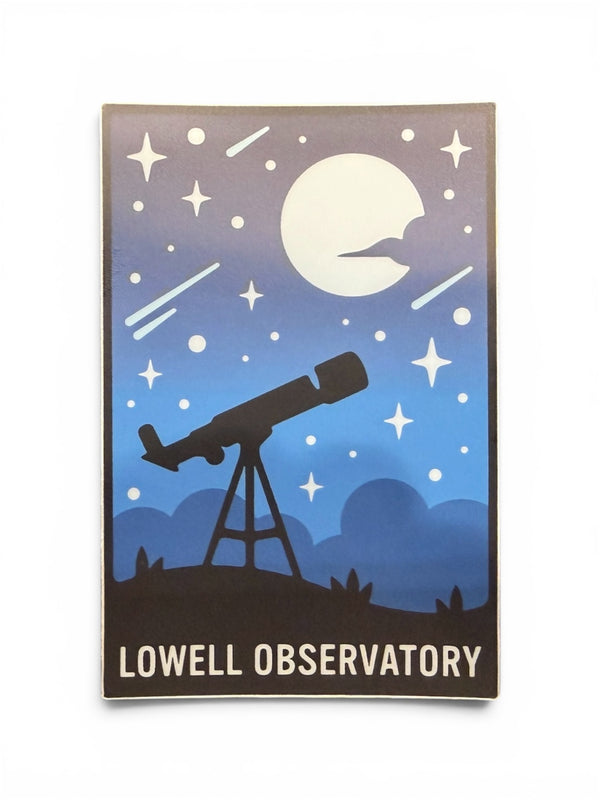 Lowell Observatory Telescope Starry Sky Sticker