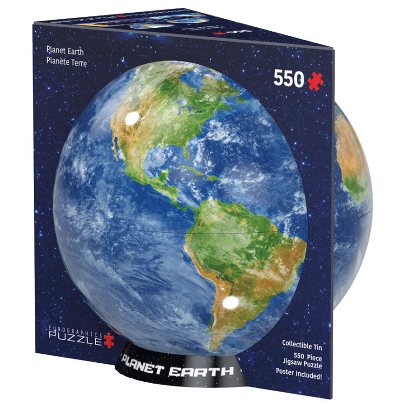 550 Piece Planet Earth Puzzle Tin
