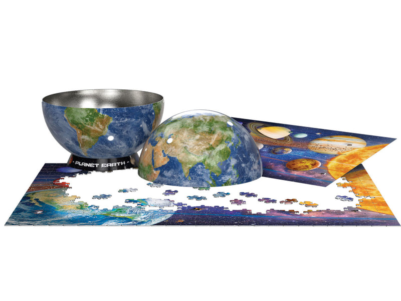550 Piece Planet Earth Puzzle Tin