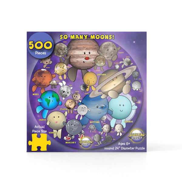 500 Piece Celestial Buddies: So Many Moons! Puzzle
