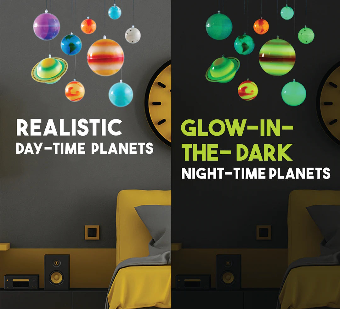 Glowing 3D Solar System