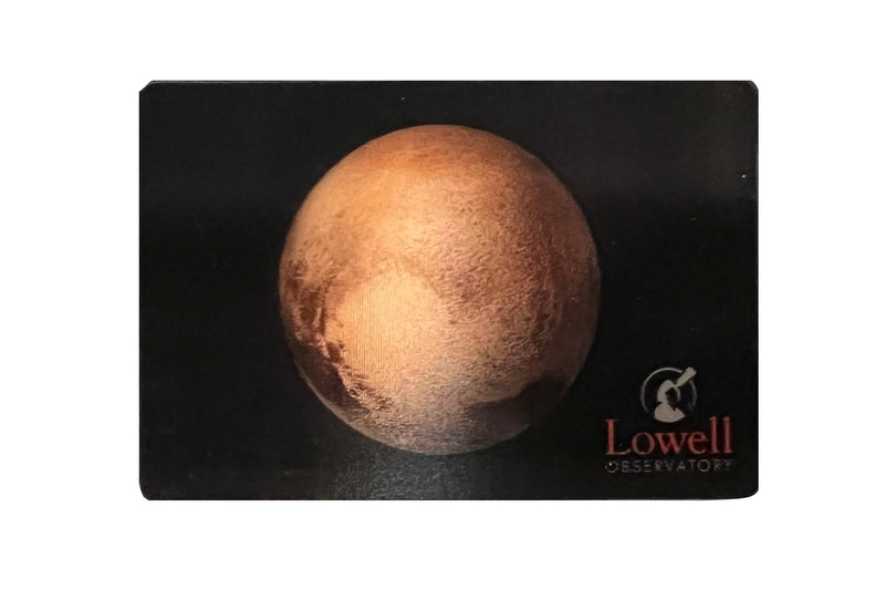 Authentic Cards Lowell Observatory Pluto Magnet