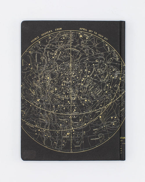 Astronomy Star Chart Hardcover Notebook - Dot Grid