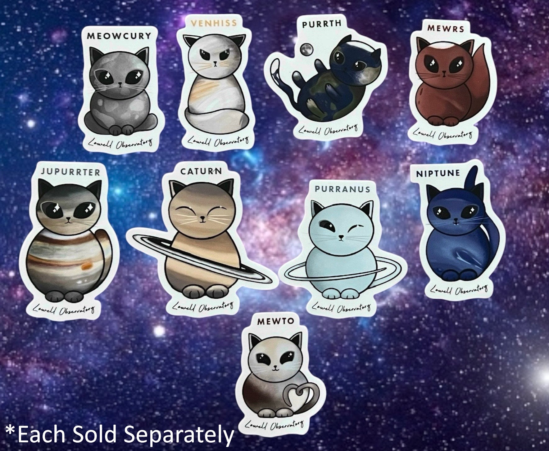 Solar Hiss-tem Cat Stickers