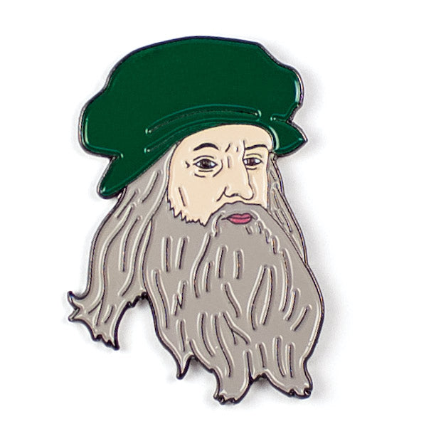 Leonardo & Vitruvian Man Enamel Pin Set
