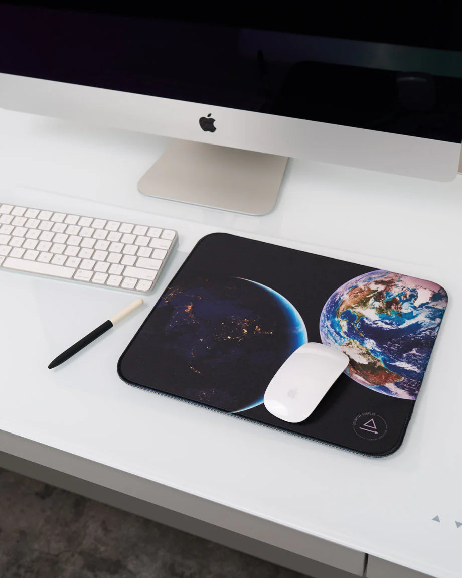 Day & Night On Earth Mouse Pad