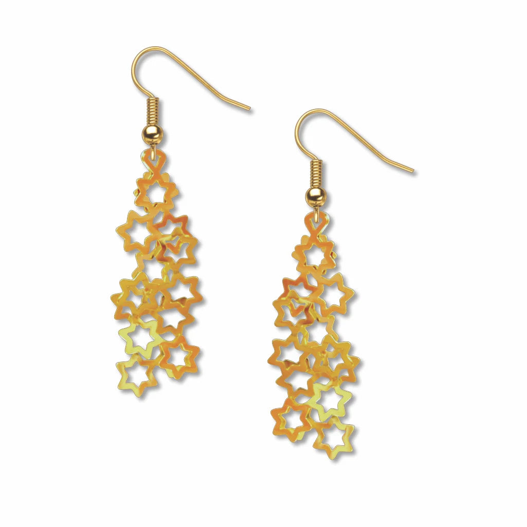 Star Clusters Earrings (gold)