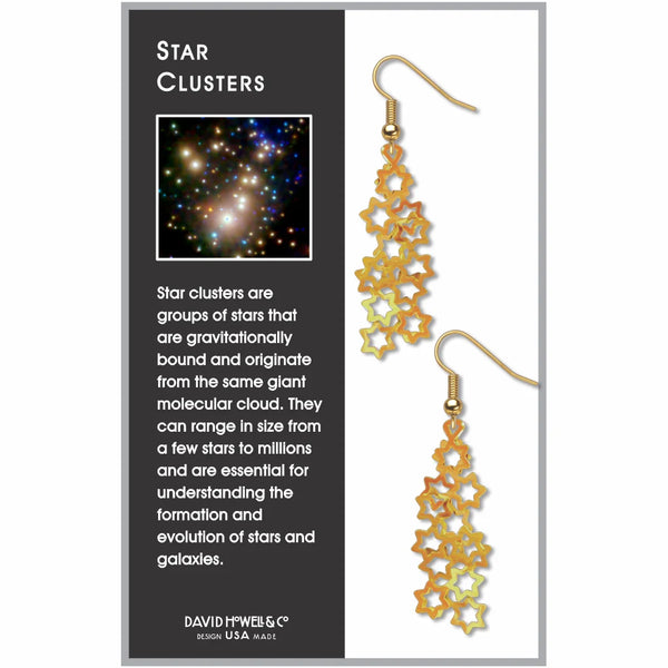 Star Clusters Earrings (gold)