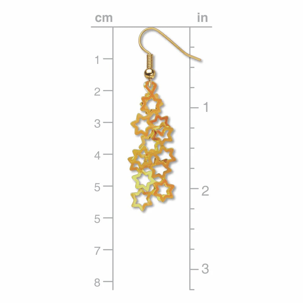 Star Clusters Earrings (gold)