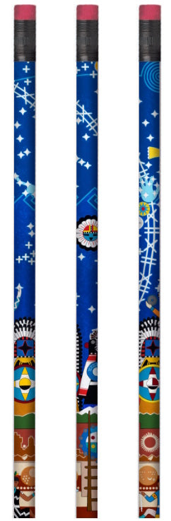 Gerald Dawavendewa Indigenous Astronomy Mural Pencil