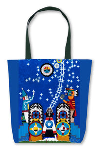 Gerald Dawavendewa Indigenous Astronomy Mural Tote Bag