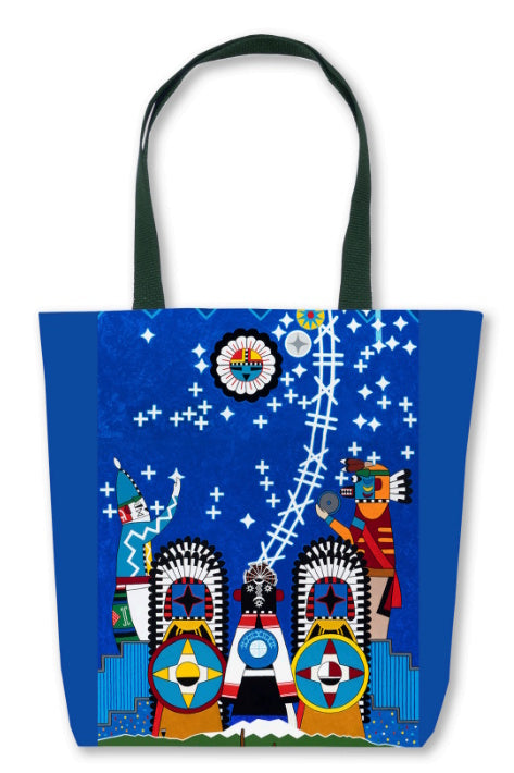 Gerald Dawavendewa Indigenous Astronomy Mural Tote Bag