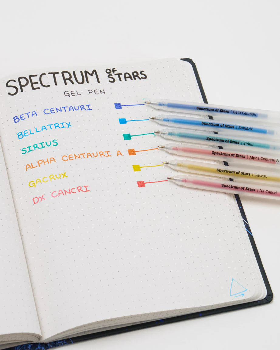 Spectrum of Stars Glitter Gel Pens