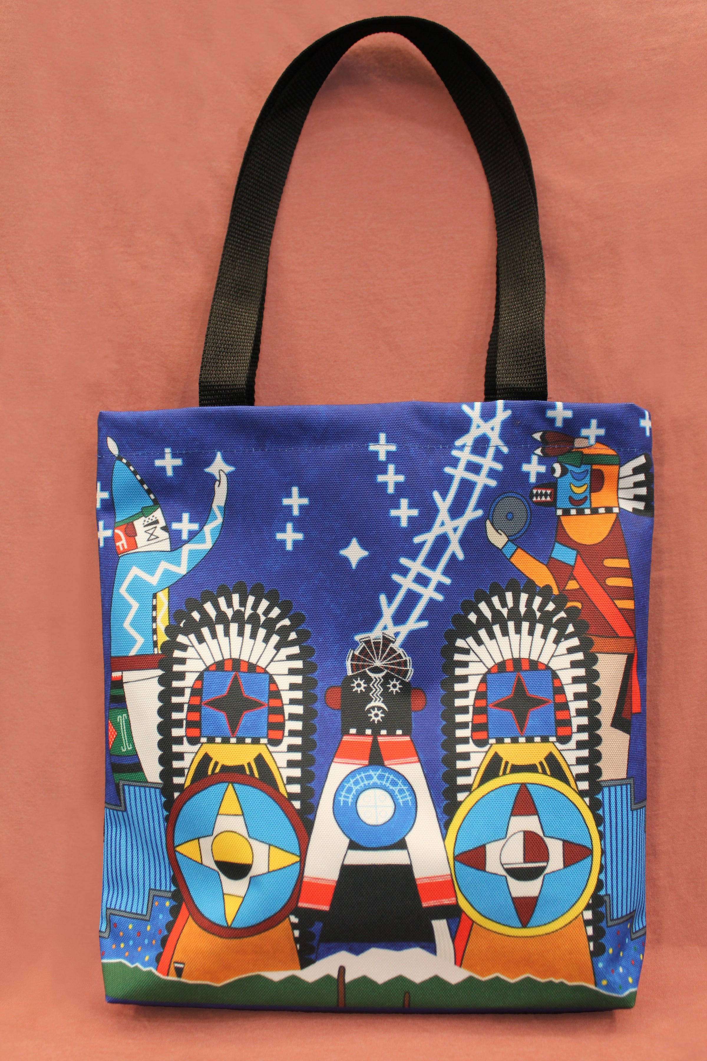 Gerald Dawavendewa Indigenous Astronomy Mural Tote Bag