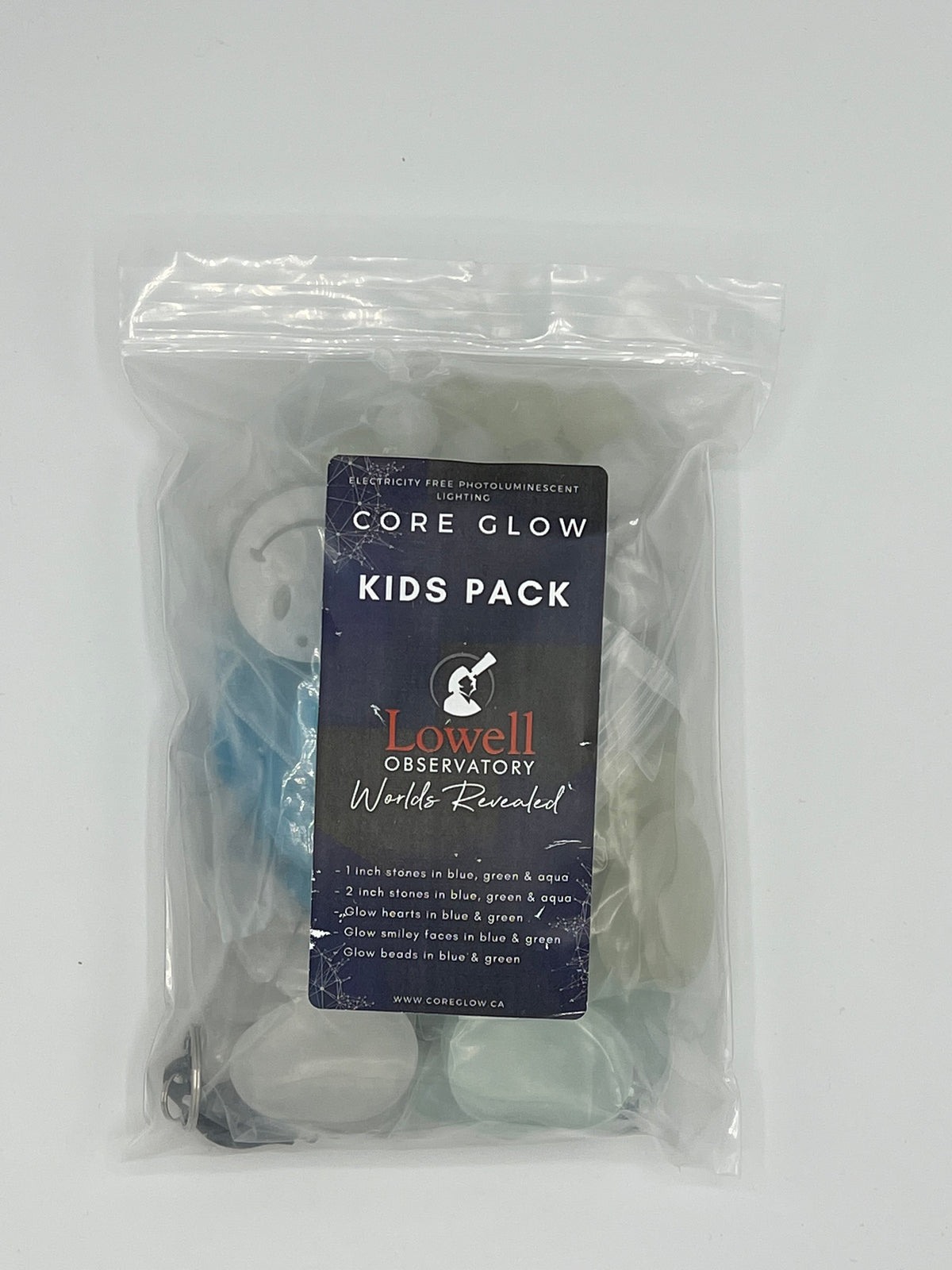 The same product, but not glowing.