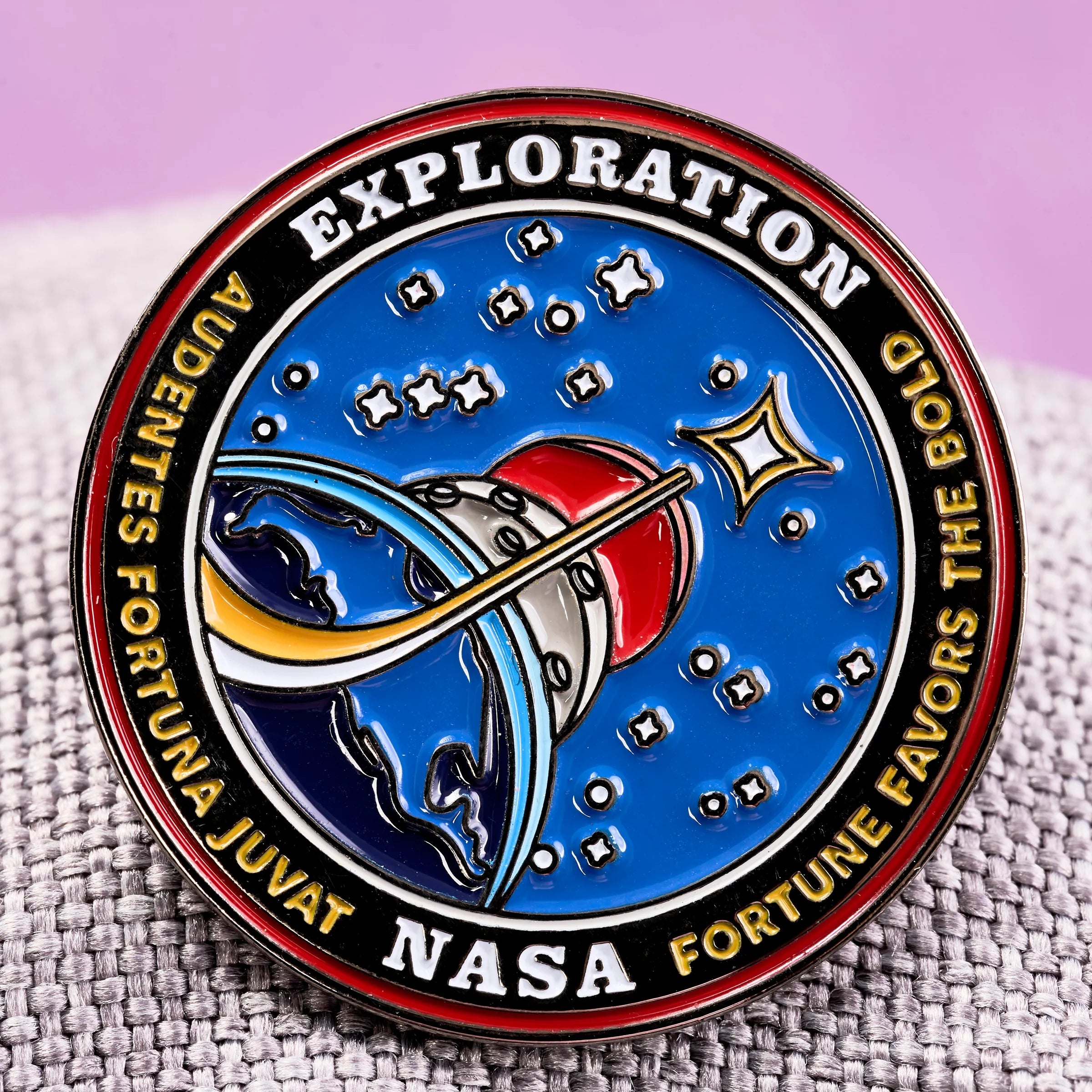 Space Nasa's Exploration Enamel Pin