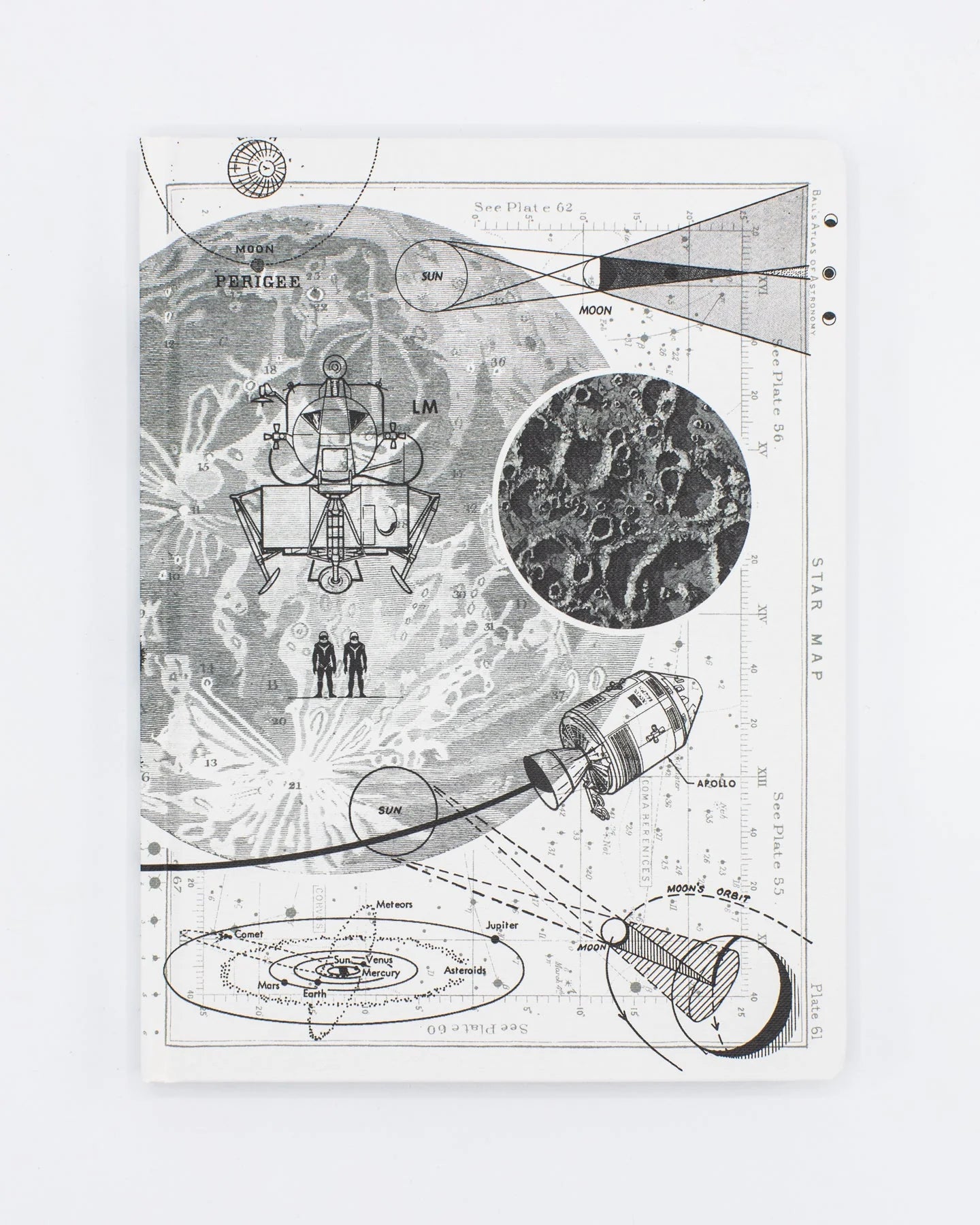Moon Landing Hardcover Notebook - Blank