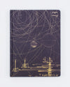 Planetary Motion Hardcover Notebook - Lined/Grid