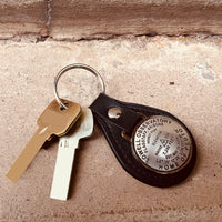 Lowell Benchmark Symbol Leather Keyring