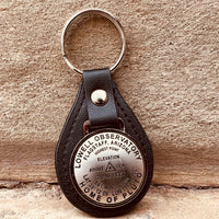 Lowell Benchmark Symbol Leather Keyring