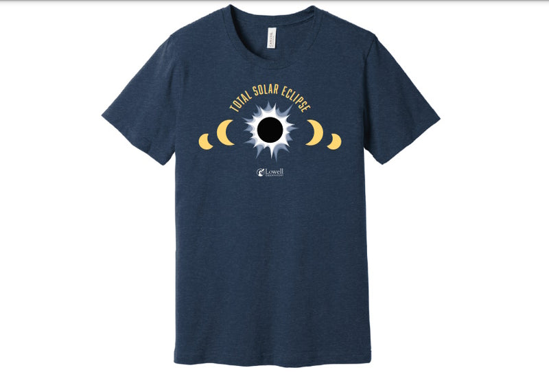 DISC - "2024 Total Solar Eclipse" T-Shirt Heathered Navy