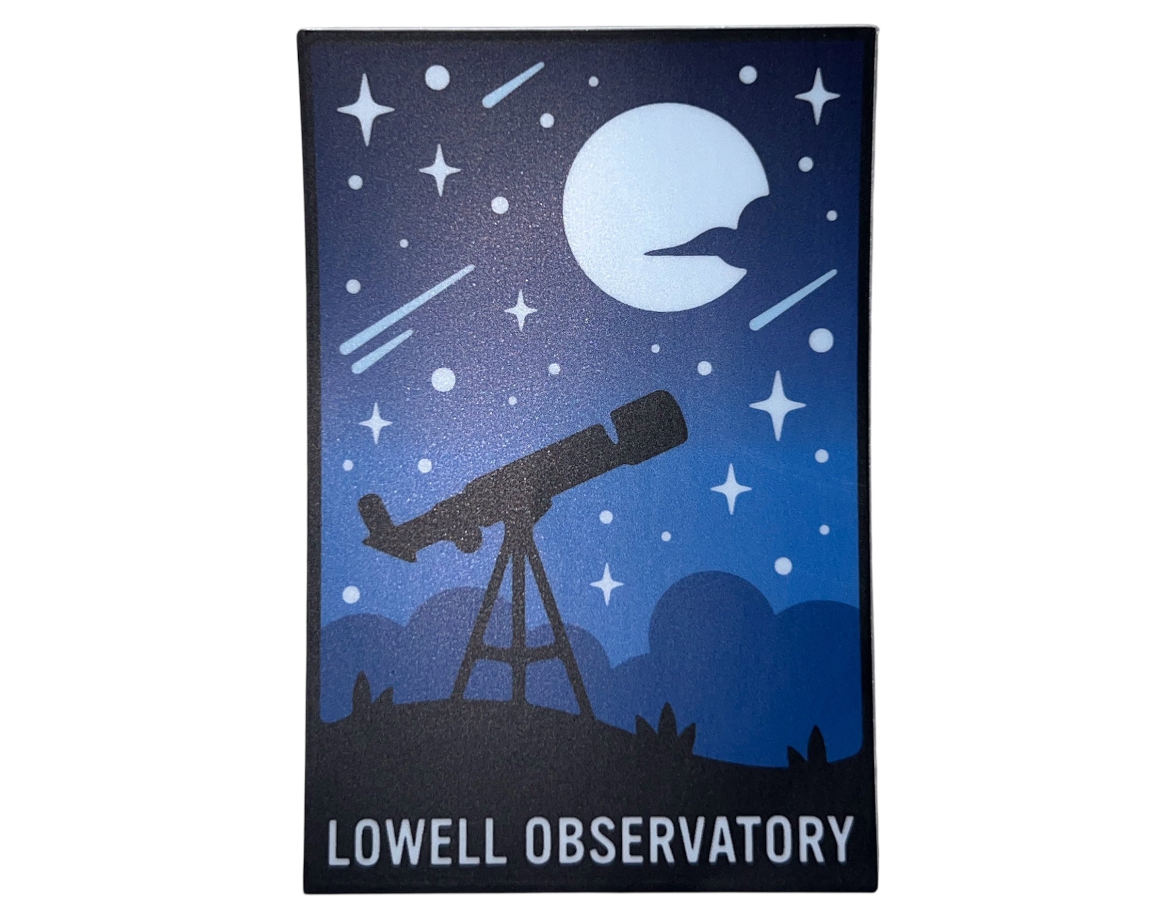 Lowell Observatory Telescope Starry Sky Sticker