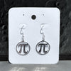 Silver-plated Pi Earrings